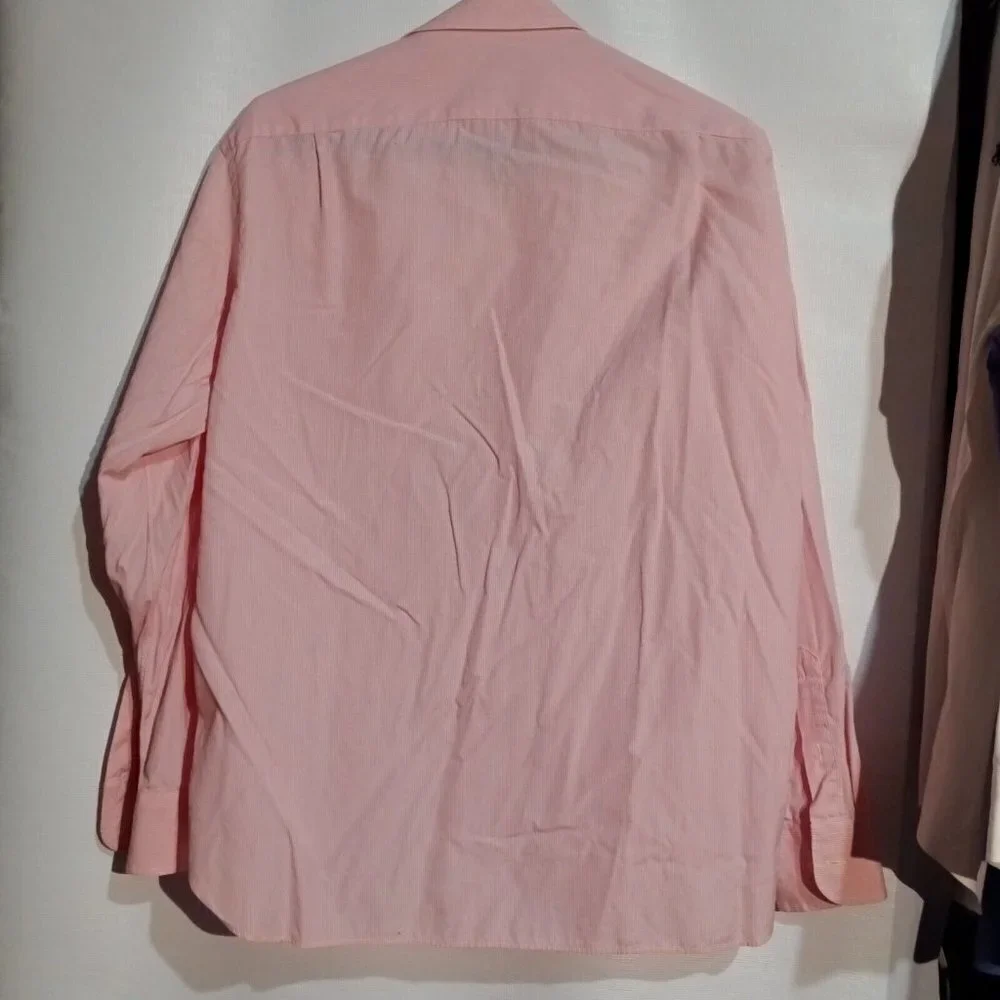 Mens J. CREW PINK STRIPE Cotton BUTTON DOWN SIZE M 15-15 1/2